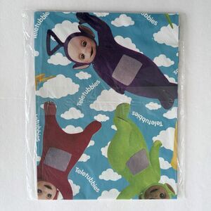 Vintage Teletubbies Gift Wrap Paper From Carlton Teletubbies Clouds 1 Sheet NWT